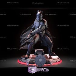 Moff Gideon Action Pose 3D Printing Figurine Starwars STL Files