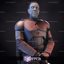 Moff Gideon Bust 3D Printing Figurine Starwars STL Files