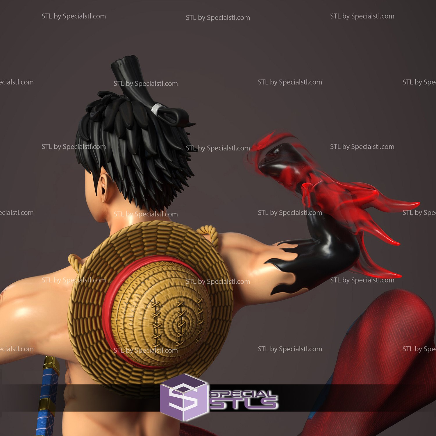 Gear 5 Luffy vs Kaido Jump rop 3D model 3D printable