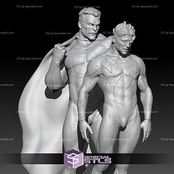 Omni Man Defeats Invincible V2 3D Printing Figurine STL Files