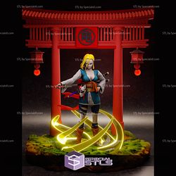 Android 18 Samurai V2 STL Files Dragonball 3D Printing Figurine
