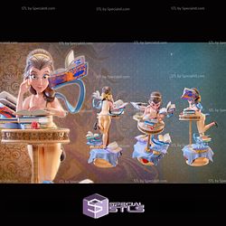 Belle STL Files Beauty and The Beast 3D Printing Figurine