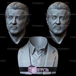 Bust Portrait STL Collection - Sylvester Stallone STL Files