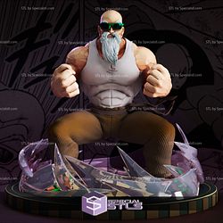 Master Roshi STL Files 3 Version Dragonball 3D Printing Figurine