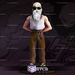 Master Roshi STL Files 3 Version Dragonball 3D Printing Figurine