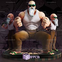 Master Roshi STL Files 3 Version Dragonball 3D Printing Figurine