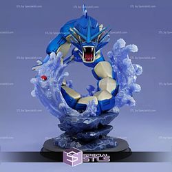 Mecha Gyarados STL Files Pokemon 3D Printing Figurine