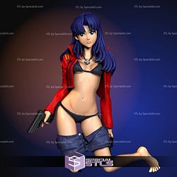 Misato Katsuragi Sexy STL Files V3 Neon Genesis Evangelion 3D Model