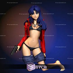 Misato Katsuragi Sexy STL Files V3 Neon Genesis Evangelion 3D Model