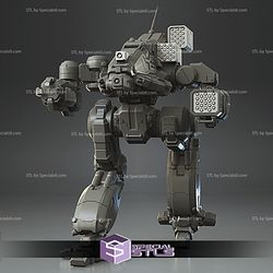 MWO Bushwacker Guns Pack STL Files 3D Printing Figurine