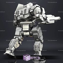 MWO Centurion STL Files 3D Printing Figurine