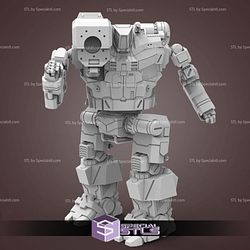 MWO Hunchback BattleMech STL Files 3D Printing Figurine