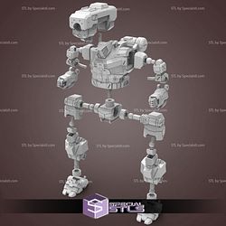 MWO Hunchback BattleMech STL Files 3D Printing Figurine