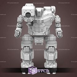 MWO Hunchback BattleMech STL Files 3D Printing Figurine