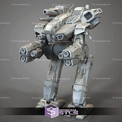 MWO Marauder STL Files 3D Printing Figurine