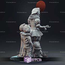 Pennywise Diorama STL Files IT The Move 3D Printing Figurine