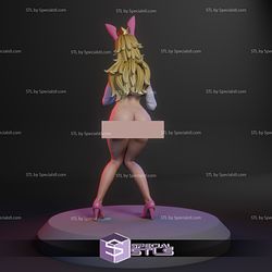 Princess Peach Bunny Suit STL Files Mario 3D Printing Figurine