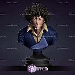 Spike Bust STL Files Cowboy Bebop 3D Printing Figurine