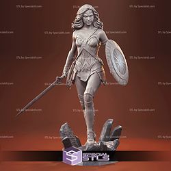 Wonder Woman Gal Gadot V2 STL Files 3D Printing Figurine