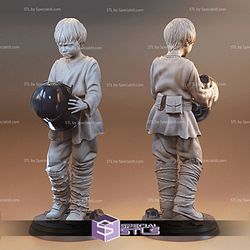 Young Anakin Skywalker STL Files Starwars 3D Printing Figurine