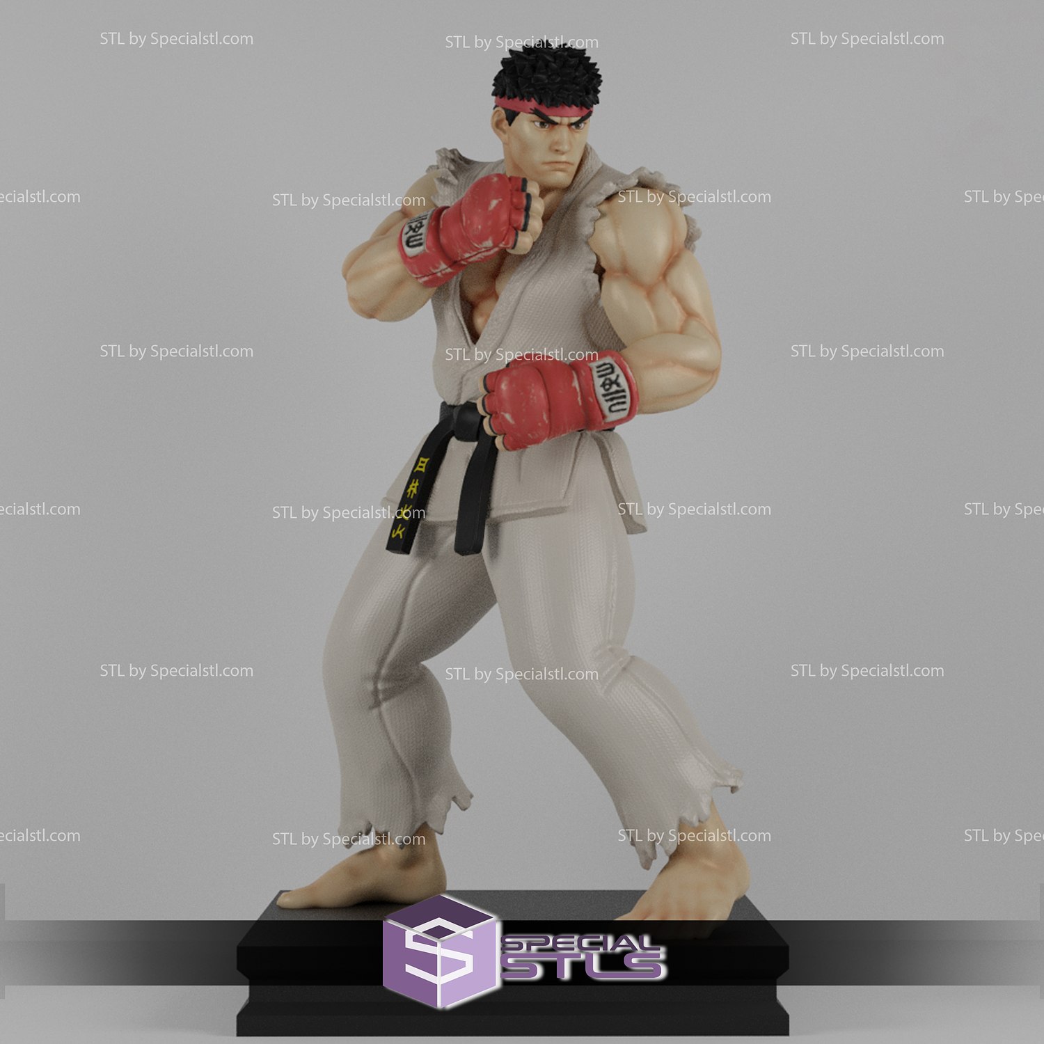 Ryu - Street Fighter 3D Print Model in Figurines 3DExport