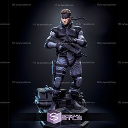 Solid Snake V2 STL Files Metal Gear Solid 3D Printing Figurine