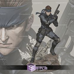 Solid Snake V3 STL Files Metal Gear Solid 3D Printing Figurine