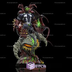 Spawn on Demon Head V4 3D Printing Figurine STL Files