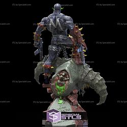 Spawn on Demon Head V4 3D Printing Figurine STL Files