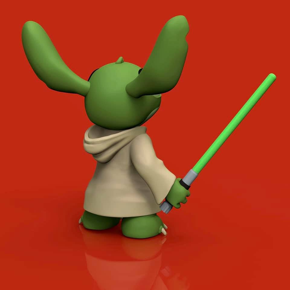Stitch as Yoda Star Wars