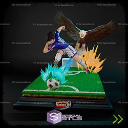 Steve Hyuga Eagle 3D Printing Figurine Captain Tsubasa STL Files