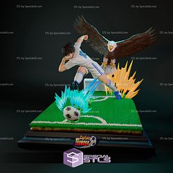 Steve Hyuga Eagle 3D Printing Figurine Captain Tsubasa STL Files
