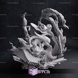 Tanjiro Action Pose V3 STL Files Demon Slayer 3D Printing Figurine