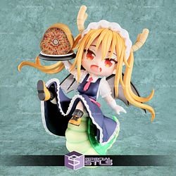 Tohru STL Files Miss Kobayashis Dragon Maid 3D Printing Figurine