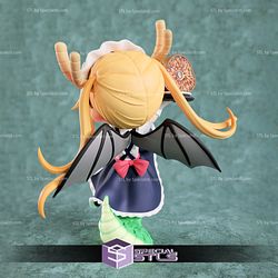 Tohru STL Files Miss Kobayashis Dragon Maid 3D Printing Figurine