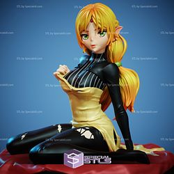 Tsundere Elf STL Files Isekai Ojisan 3D Printing Figurine