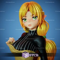 Tsundere Elf STL Files Isekai Ojisan 3D Printing Figurine