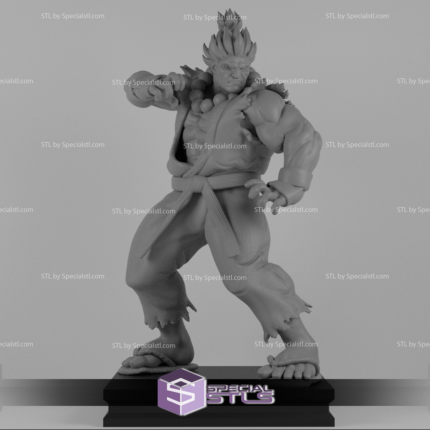 Street Fighter Akuma 7 White Art Figure