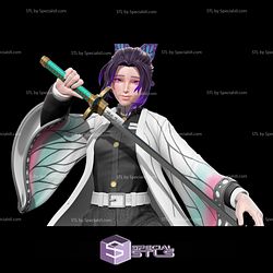 Shinobu Kocho 3D Model from Demon Slayer STL Files