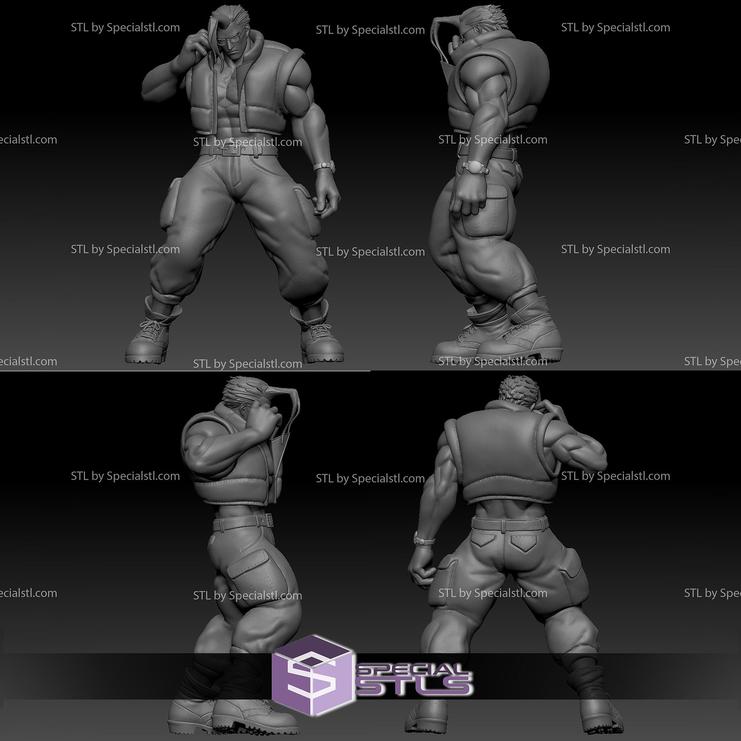 STL file ZANGIEF - STREET FIGHTER - 3D Printer Model 3D print