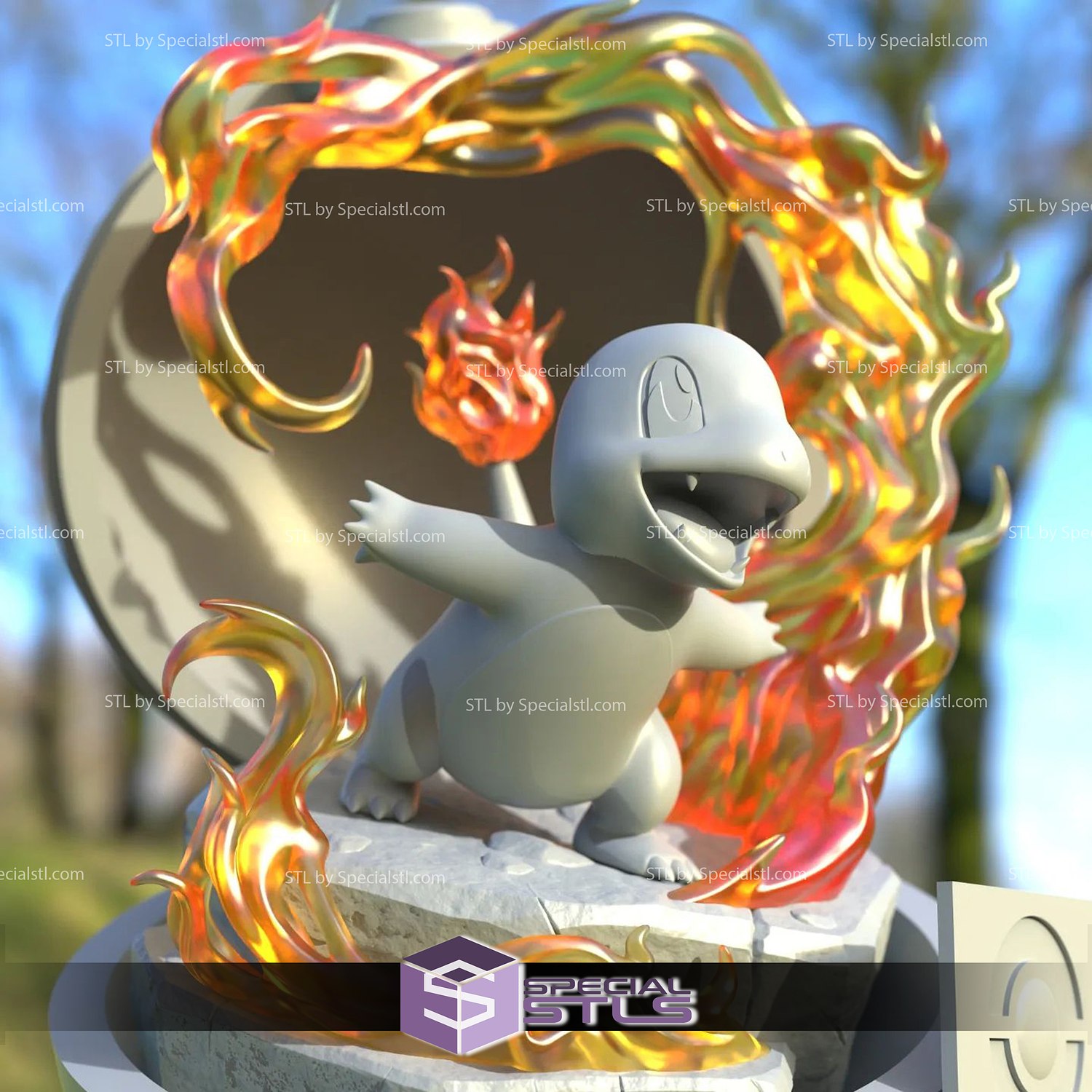 Charmander Switch 3D Printing Figurine Pokemon STL Files
