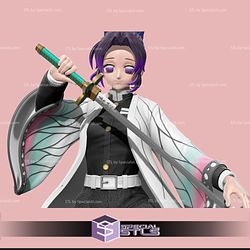 Shinobu Kocho 3D Model from Demon Slayer STL Files