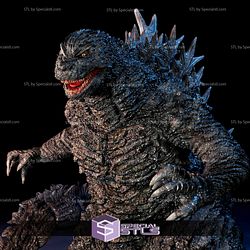 Godzilla V2 3D Printing Figurine STL Files Fanart