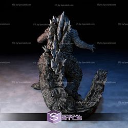 Godzilla V2 3D Printing Figurine STL Files Fanart