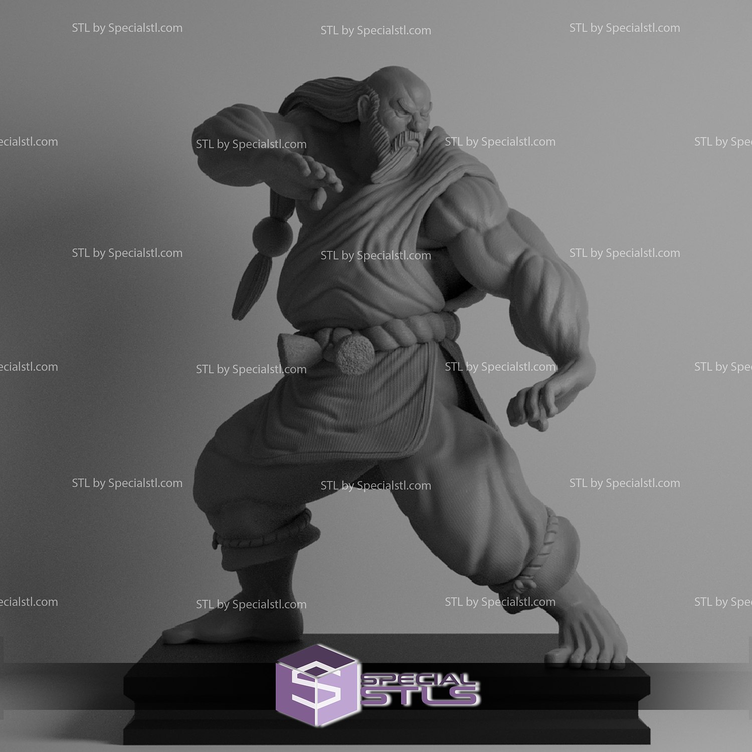 STL file ZANGIEF - STREET FIGHTER - 3D Printer Model 3D print