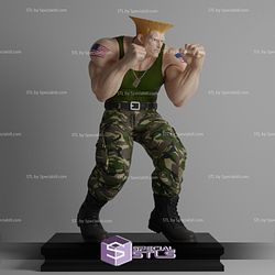 Guile 3D Printing Figurine Street Fighter STL Files