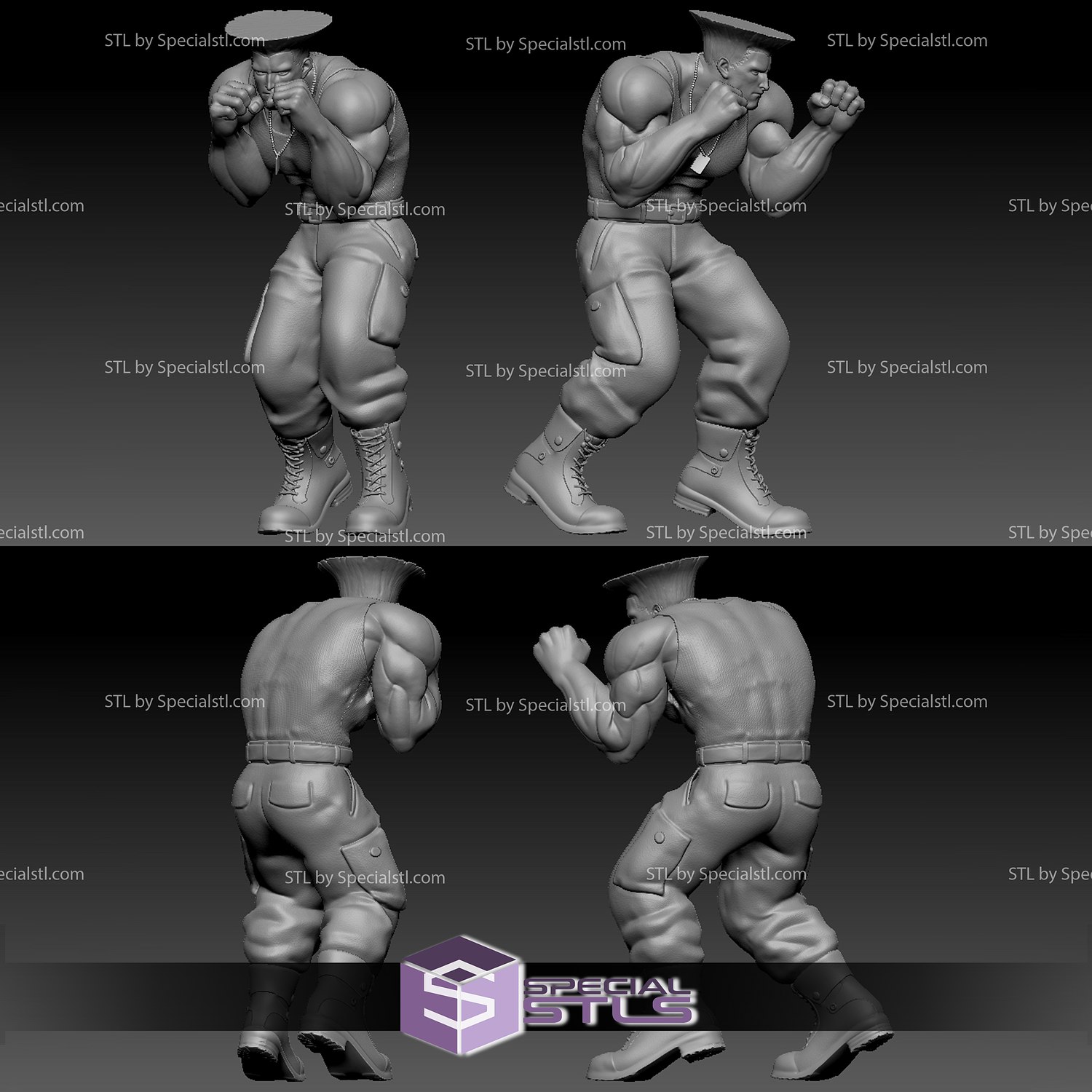 GUILE from street fighter | 3D Print Model