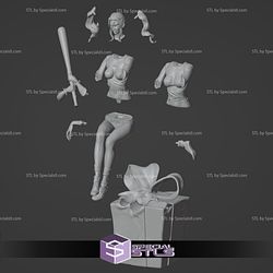 Harley Quinn Siting Pose V6 3D Printing Figurine STL Files
