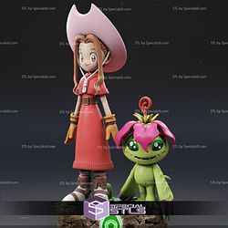 Mimi and Palmon 3D Printing Figurine Digimon STL Files