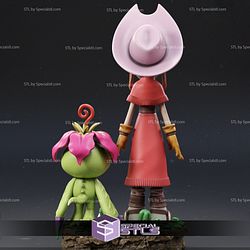 Mimi and Palmon 3D Printing Figurine Digimon STL Files